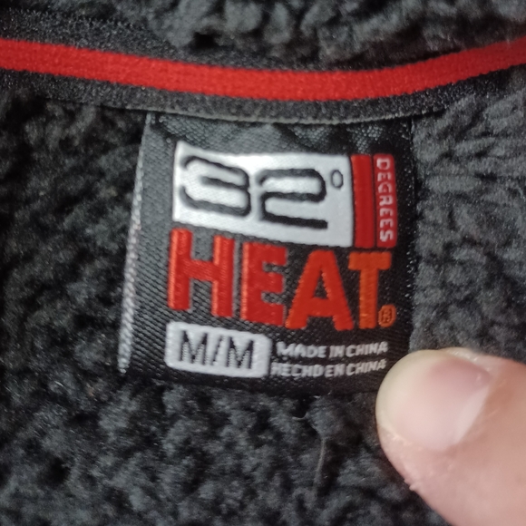 32 Degrees Men's Comfort Fleece Full Zip Jacket Size M Variegated black - Picture 9 of 11